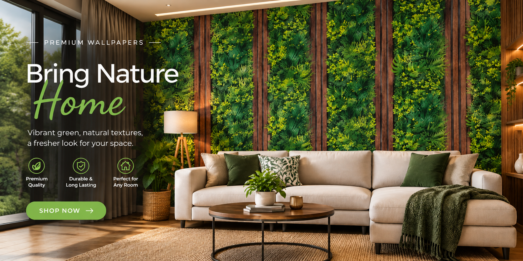 D flutted wallpaper
